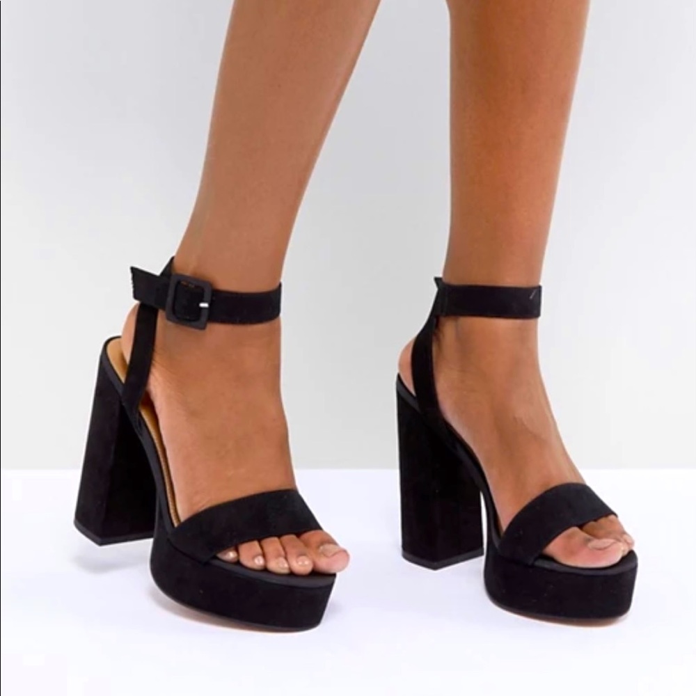 Asos Black Platform Heels